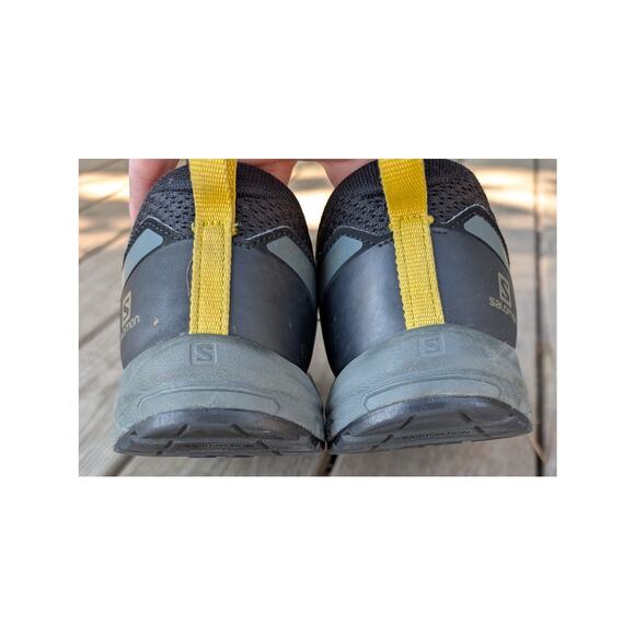 Salomon XA Pro Trail Running Shoes Men 7.5 (Womens 9) Black Gray Yellow - Picture 5 of 8